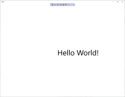  Hello Application on the Raspberry Pi display